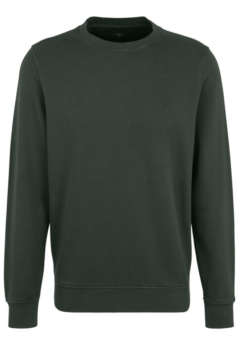 Fynch-Hatton O-Neck Cotton made in Africa CmiA Pullover Emerald