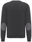 Fynch-Hatton O-Neck Elbow Patches Pullover Anthra