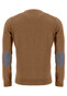 Fynch-Hatton O-Neck Elbow Patches Pullover Coffee