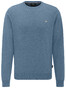 Fynch-Hatton O-Neck Elbow Patches Pullover Ice Blue