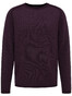 Fynch-Hatton O-Neck Fancy Garment Dyed Pullover Acai