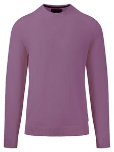 Fynch-Hatton O-Neck Fine Knit Pullover Dusty Lavender