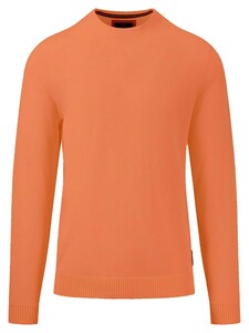 Fynch-Hatton O-Neck Fine Knit Pullover Papaya