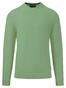 Fynch-Hatton O-Neck Fine Knit Pullover Soft Green
