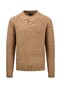 Fynch-Hatton O-Neck Fine Texture Knit Trui Camel