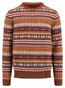 Fynch-Hatton O-Neck Jacquard Pattern Pullover Hazel