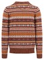 Fynch-Hatton O-Neck Jacquard Pattern Pullover Hazel