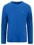 Fynch-Hatton O-Neck Longsleeve Cotton T-Shirt Strong Blue