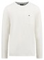 Fynch-Hatton O-Neck Longsleeve Heavy Slub Cotton T-Shirt New Off White
