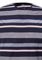 Fynch-Hatton O-Neck Multi Stripe T-Shirt Navy-Rood