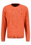 Fynch-Hatton O-Neck Plated Fine Knit Trui Tangerine