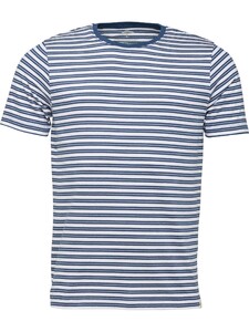 Fynch-Hatton O-Neck Stripe Organic Cotton T-Shirt Navy