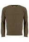 Fynch-Hatton O-Neck Structure Knit Superfine Cotton Pullover Meadow