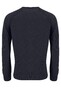 Fynch-Hatton O-Neck Structure Knit Trui Navy