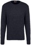 Fynch-Hatton O-Neck Structure Mix Trui Navy