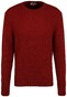 Fynch-Hatton O-Neck Structure Mix Trui Scarlet