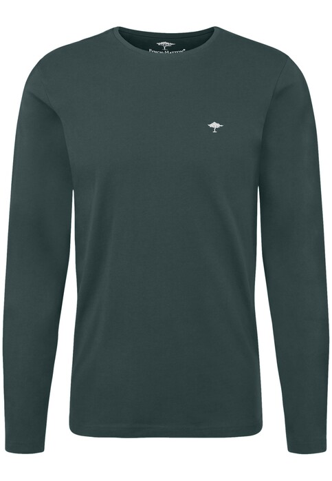 Fynch-Hatton O-Neck T-Shirt Long Sleeve Forest