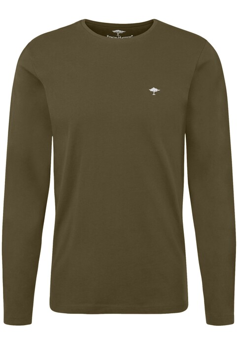 Fynch-Hatton O-Neck T-Shirt Long Sleeve T-Shirt Meadow