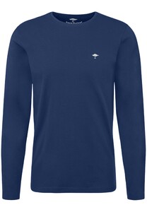 Fynch-Hatton O-Neck T-Shirt Long Sleeve T-Shirt Midnight