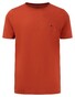 Fynch-Hatton O-Neck Uni Color Cotton T-Shirt Rust