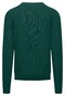 Fynch-Hatton O-Neck Uni Color Fine Texture Pullover Dark Emerald