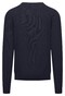 Fynch-Hatton O-Neck Uni Color Fine Texture Pullover Navy