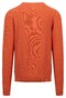 Fynch-Hatton O-Neck Uni Color Fine Texture Pullover Rust