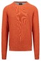 Fynch-Hatton O-Neck Uni Color Fine Texture Pullover Rust