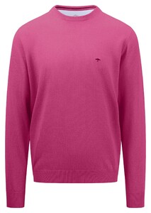 Fynch-Hatton O-Neck Uni Color Superfine Cotton Knit Trui Malaga