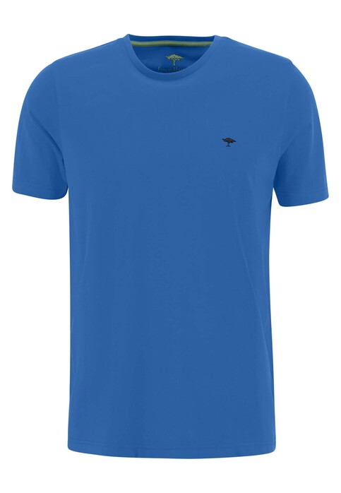 Fynch-Hatton O-Neck Uni Cotton Jersey T-Shirt Bright Ocean