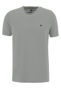Fynch-Hatton O-Neck Uni Cotton Jersey T-Shirt Grijs Melange