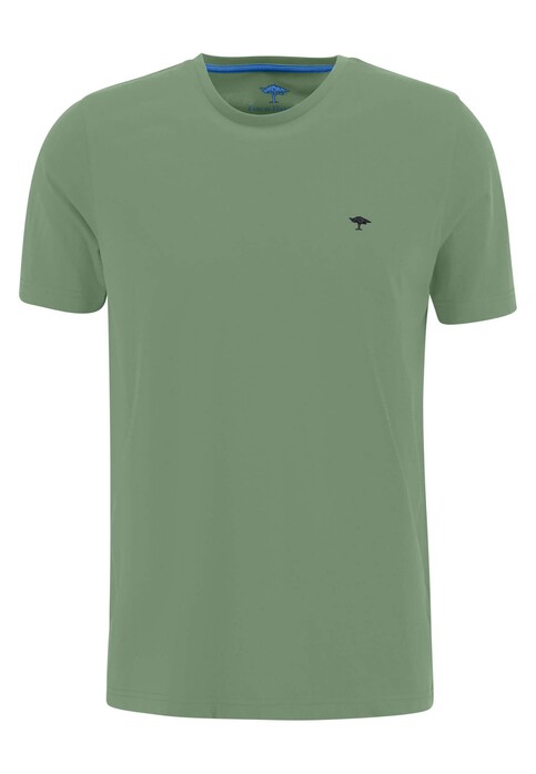 Fynch-Hatton O-Neck Uni Cotton Jersey T-Shirt Spring Green