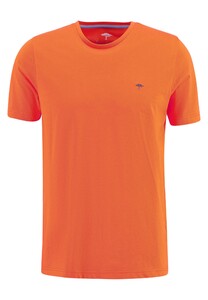 Fynch-Hatton O-Neck Uni Cotton Jersey T-Shirt Tangerine