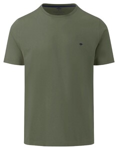 Fynch-Hatton O-Neck Uni Cotton T-Shirt Dusty Olive