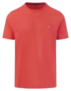 Fynch-Hatton O-Neck Uni Cotton T-Shirt Orient Red