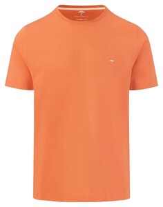 Fynch-Hatton O-Neck Uni Cotton T-Shirt Papaya