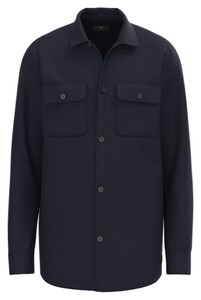 Fynch-Hatton Overshirt Uni Color Navy