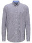 Fynch-Hatton Oxford Check Fine Contrast Shirt Navy