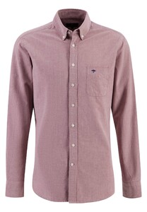Fynch-Hatton Oxford Uni Button Down Shirt Scarlet