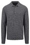 Fynch-Hatton Polo Collar Merino Cashmere Pullover Steel