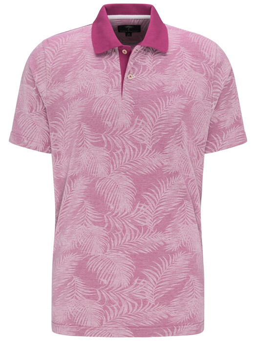 Fynch-Hatton Polo Palm Contast Poloshirt Blossom