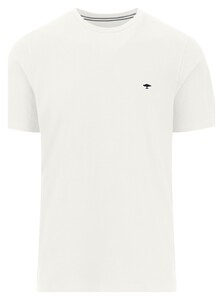 Fynch-Hatton Premium Cotton O-Neck Uni Color T-Shirt New Off White