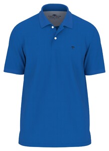Fynch-Hatton Premium Cotton Solid Color Poloshirt Strong Blue