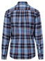 Fynch-Hatton Premium Flanel Check Overhemd Navy