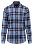 Fynch-Hatton Premium Flanel Check Overhemd Navy