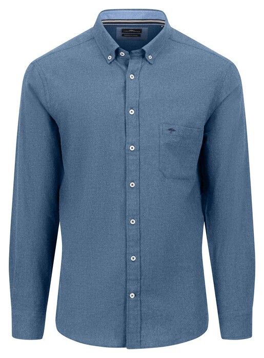 Fynch-Hatton Premium Flannel Button Down Shirt Cloud Blue