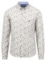 Fynch-Hatton Premium Flower Pattern Overhemd Light Khaki