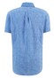 Fynch-Hatton Premium Linen Button Down Short Sleeve Shirt Bright Ocean