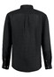 Fynch-Hatton Premium Linen Stand Up Collar Shirt Black