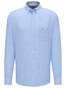 Fynch-Hatton Premium Linnen Button Down Overhemd Blauw